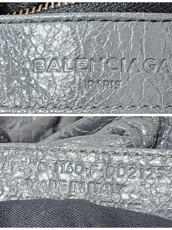 Authentic BALENCIAGA Agneau Classic Hardware Zip Traveler Backpack Grey main image 12